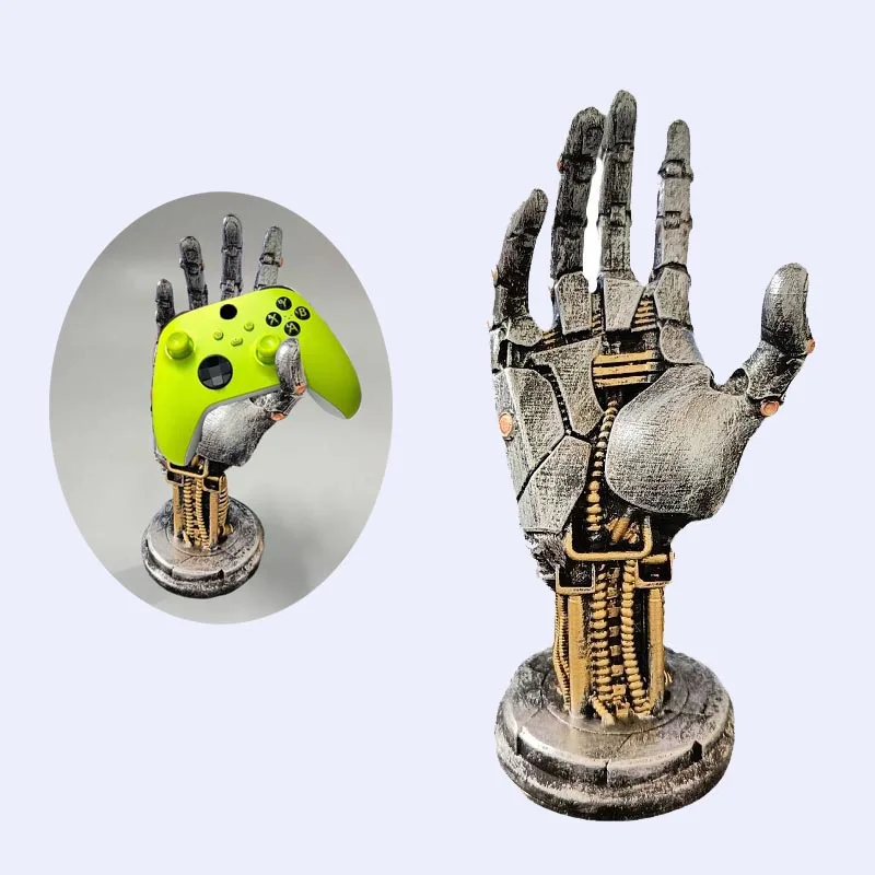 ثلاثية الأبعاد 2077 Cyberpunk روبوت قوس للتبديل برو/PS4/PS5/Xboxs سلسلة غمبد سماعة ألعاب تحكم حامل حامل سطح المكتب ديكور