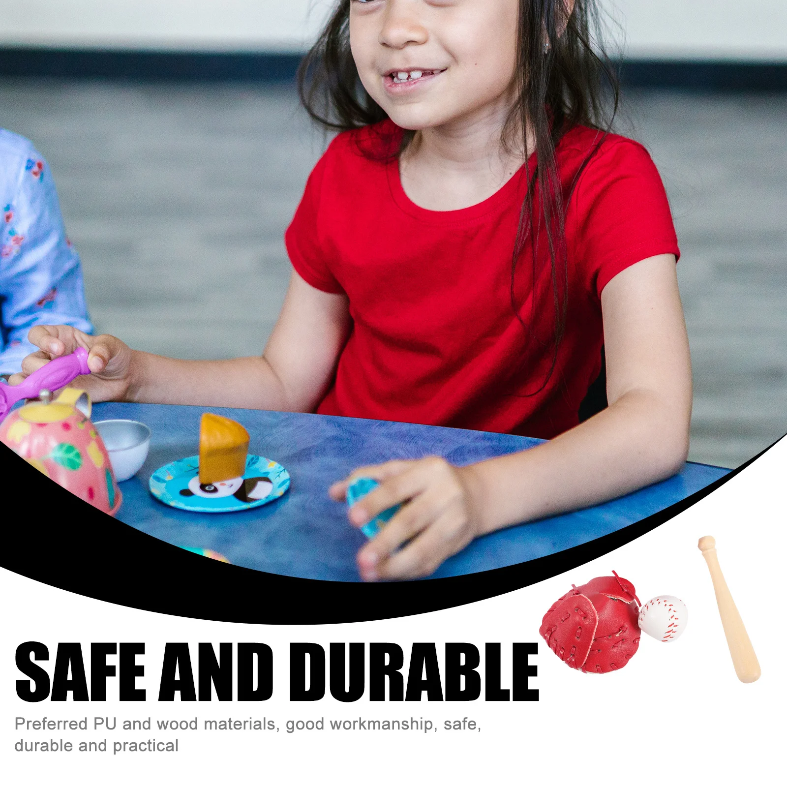 2 Sets Mini Baseball Kit Diy Key Chain Materials Decorative Sports Balls Pretend Playset Miniatures For Crafts Outdoor