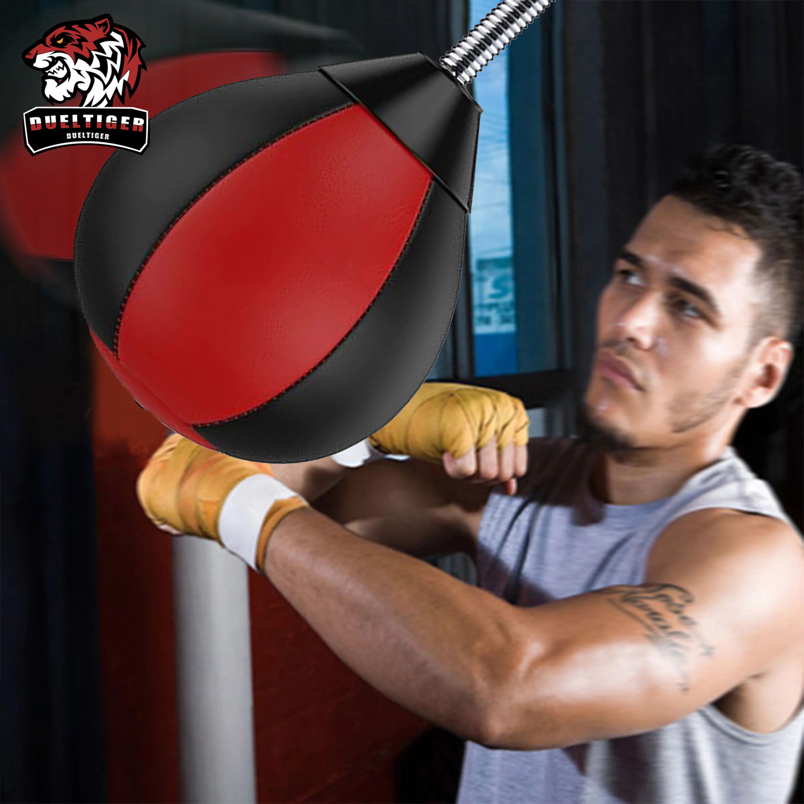 New Boxing Speed Ball Strong Double Suction Cup Base Fitness Boxing Inflate Pear Ball Reflex Speed Training Bag No Punching