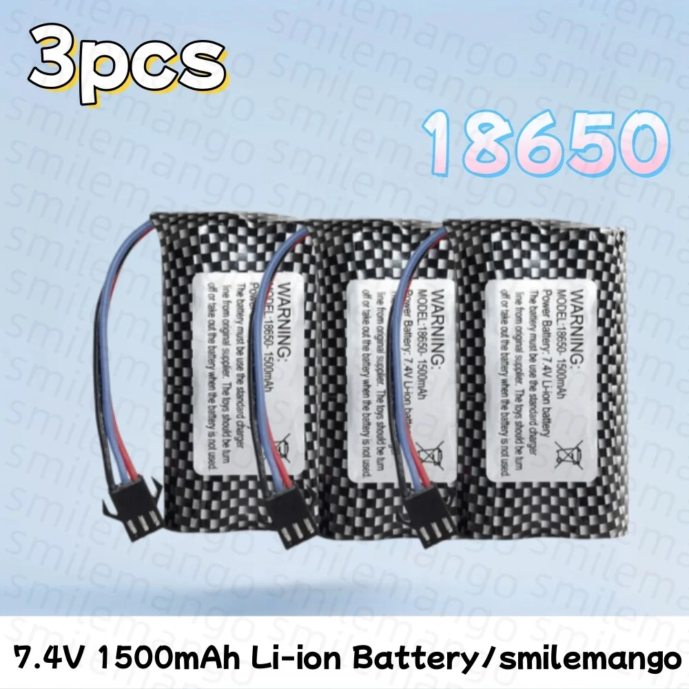 Akumulator do zdalnie sterowanego samochodu MN82 MN128 MN78 7.4V 1500mAh, ładowarka LC79 do samochodu kaskaderskiego RC sterowanego gestami zegarkiem SM3p — zdjęcie produktu 4