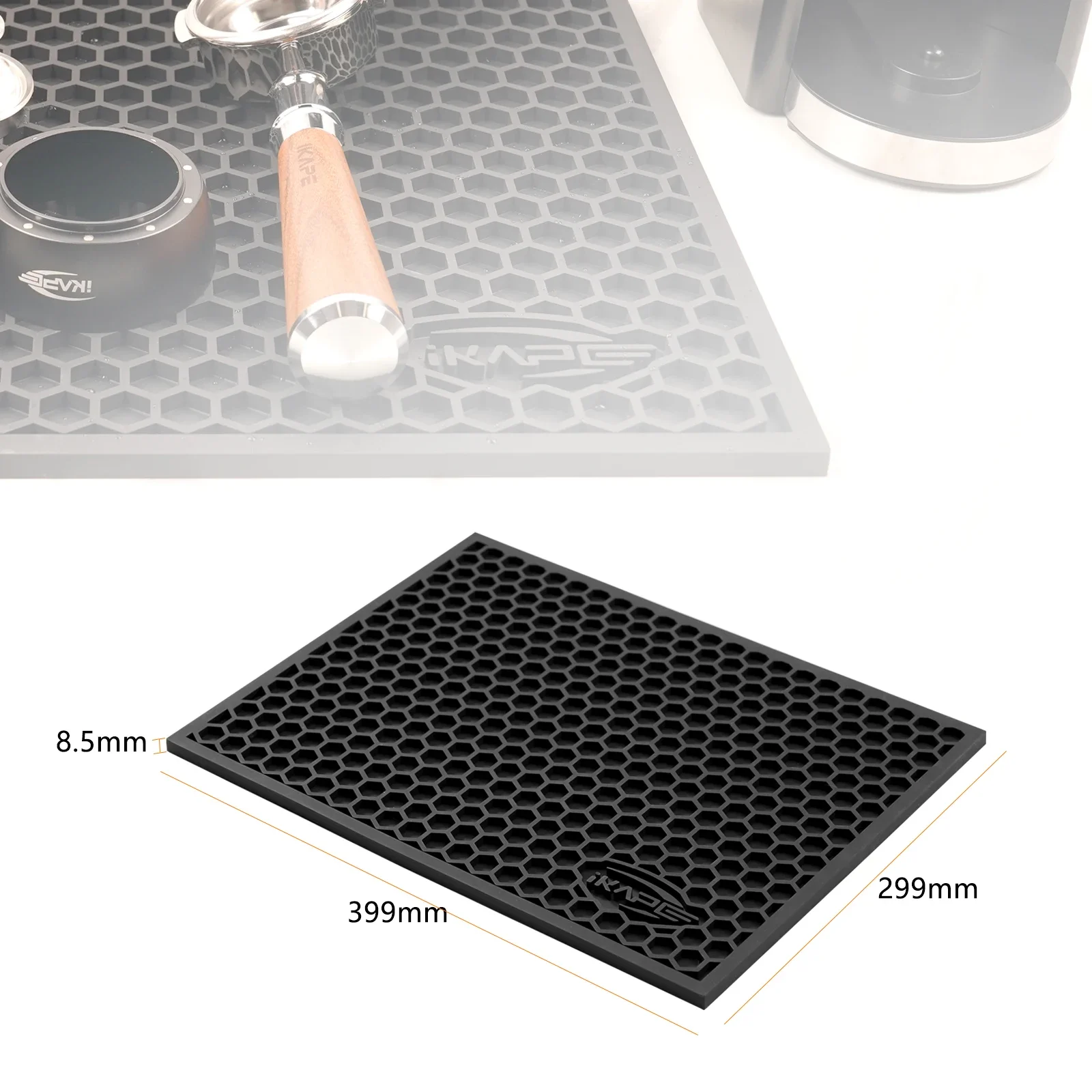 IKAPE Drying Coffee Maker Mat, Multi-functional Water Filter Mat, Easy to Clean, Durable, Suitable for Coffee and Tea Accessorie