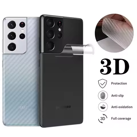 Back Carbon Fiber Screen Protector For Samsung Galaxy S21 S23 Ultra S20 S10 Note 20 10 9 Plus A52s A21s A72 A51 Protective Film