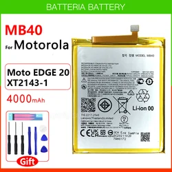 Batería MB40 100% Original para Motorola Edge 20 XT2143-1 batería de 4000mAh de alta calidad + herramientas gratuitas