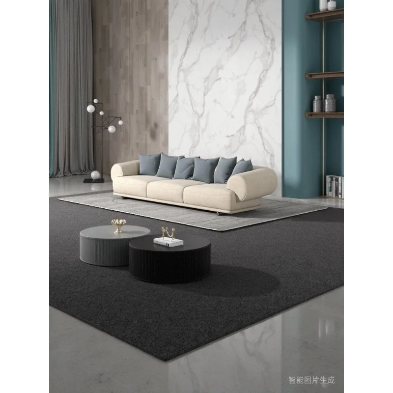 Cream-themed homestay minimalist modern three-person seating for small apartments, living room, Japanese fabric sofa