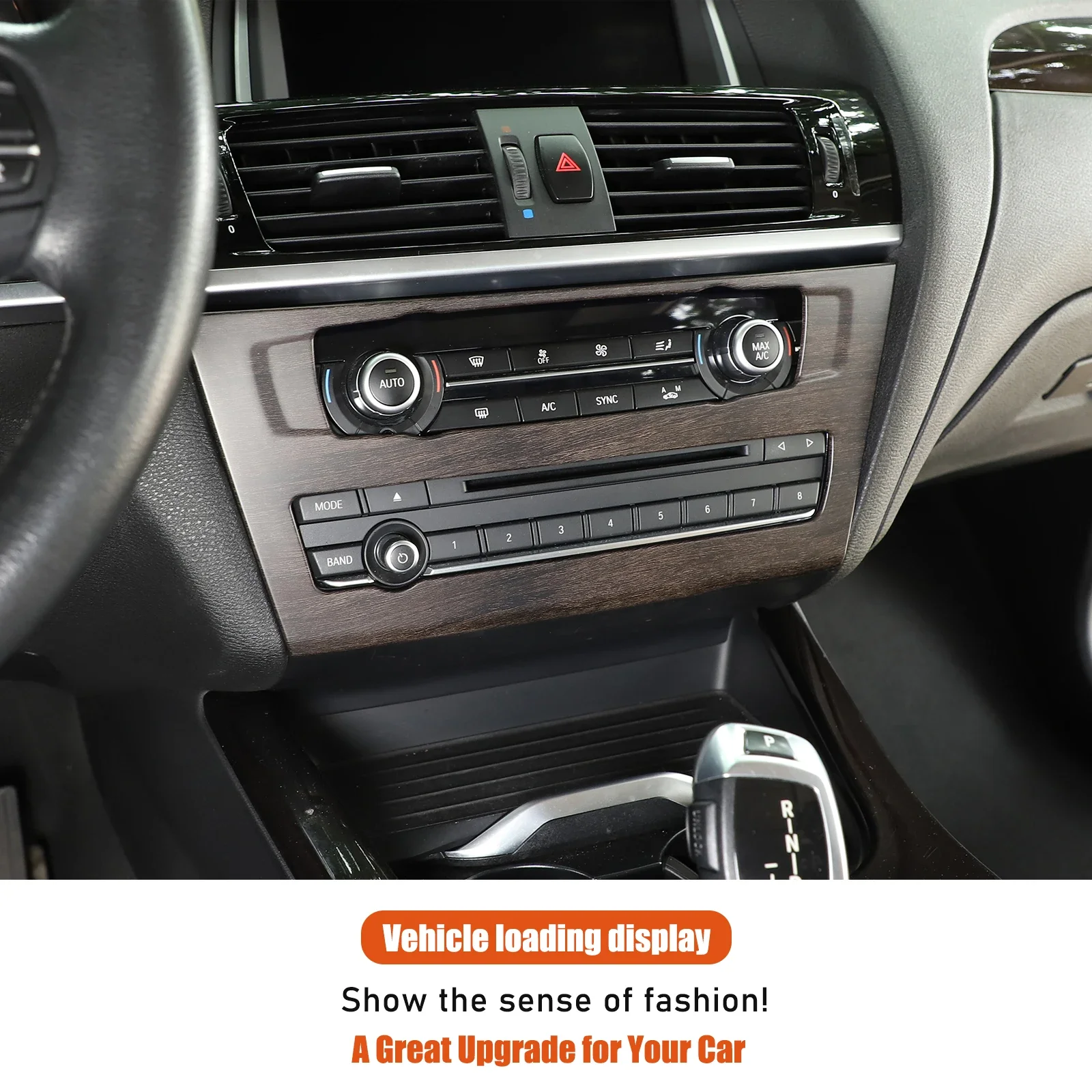 Car Air Conditioning Volume Adjustment Frame Trim CD Panel Cover for BMW X3 F25 X4 F26 2011-2017 Carbon Fiber Style Accessories