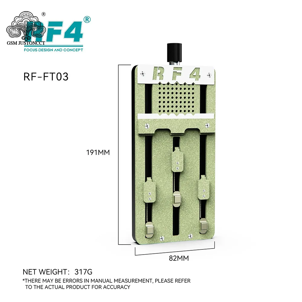 RF4 RF-FT03 Multi-Functional Mobile Phone Repair Fixture For Motherboard Chip Card Slot Tin Planting Glue Removal Fixture Tools