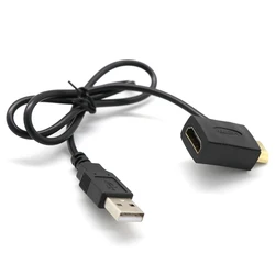 Hdmi Male To Female Connector + USB 2.0 Charger Cable Spliter Adapter Extender