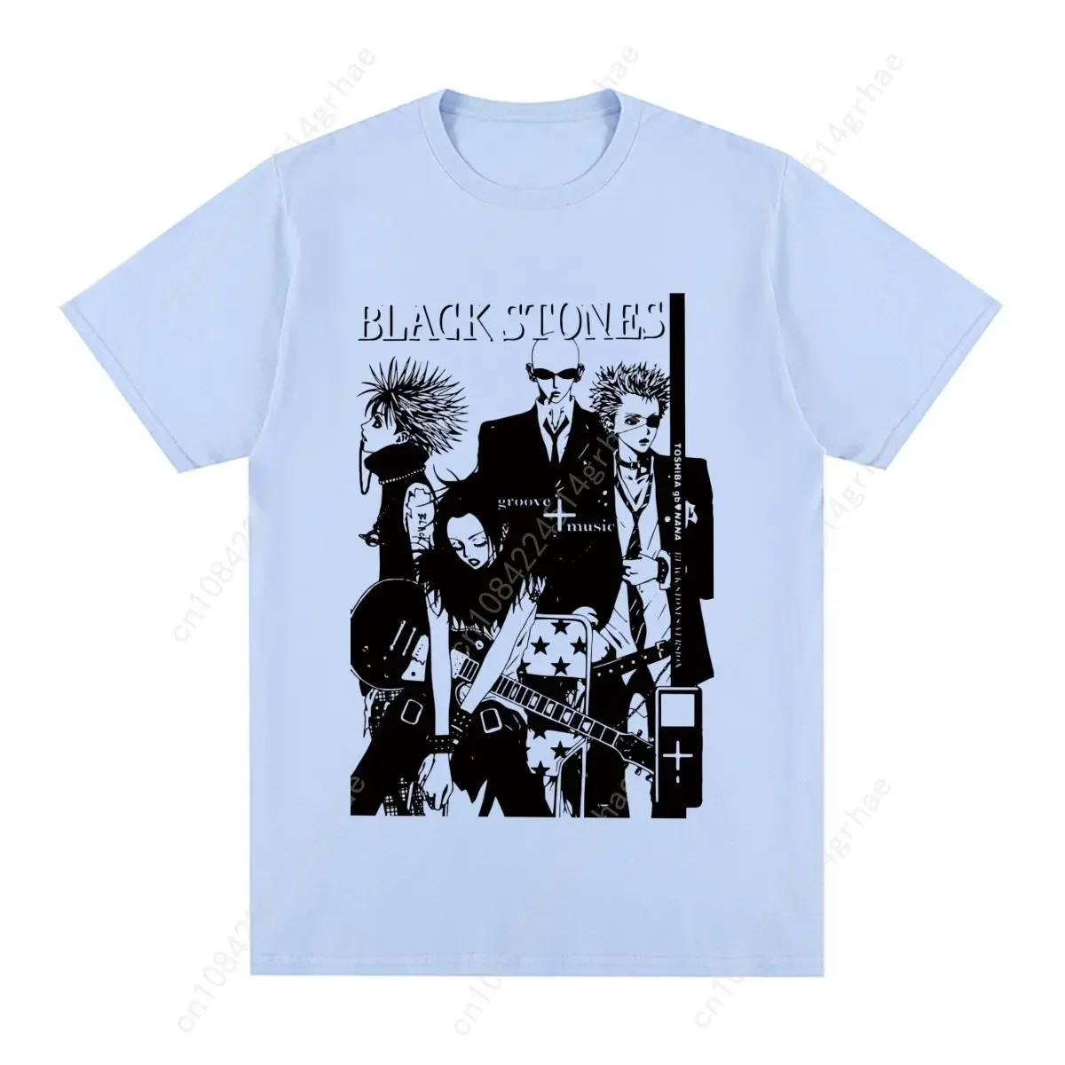 Black Stones NANA Osaki Vintage T-shirt Gift Idea Unique Cotton Men T shirt New Tee Tshirt Womens Tops view 6