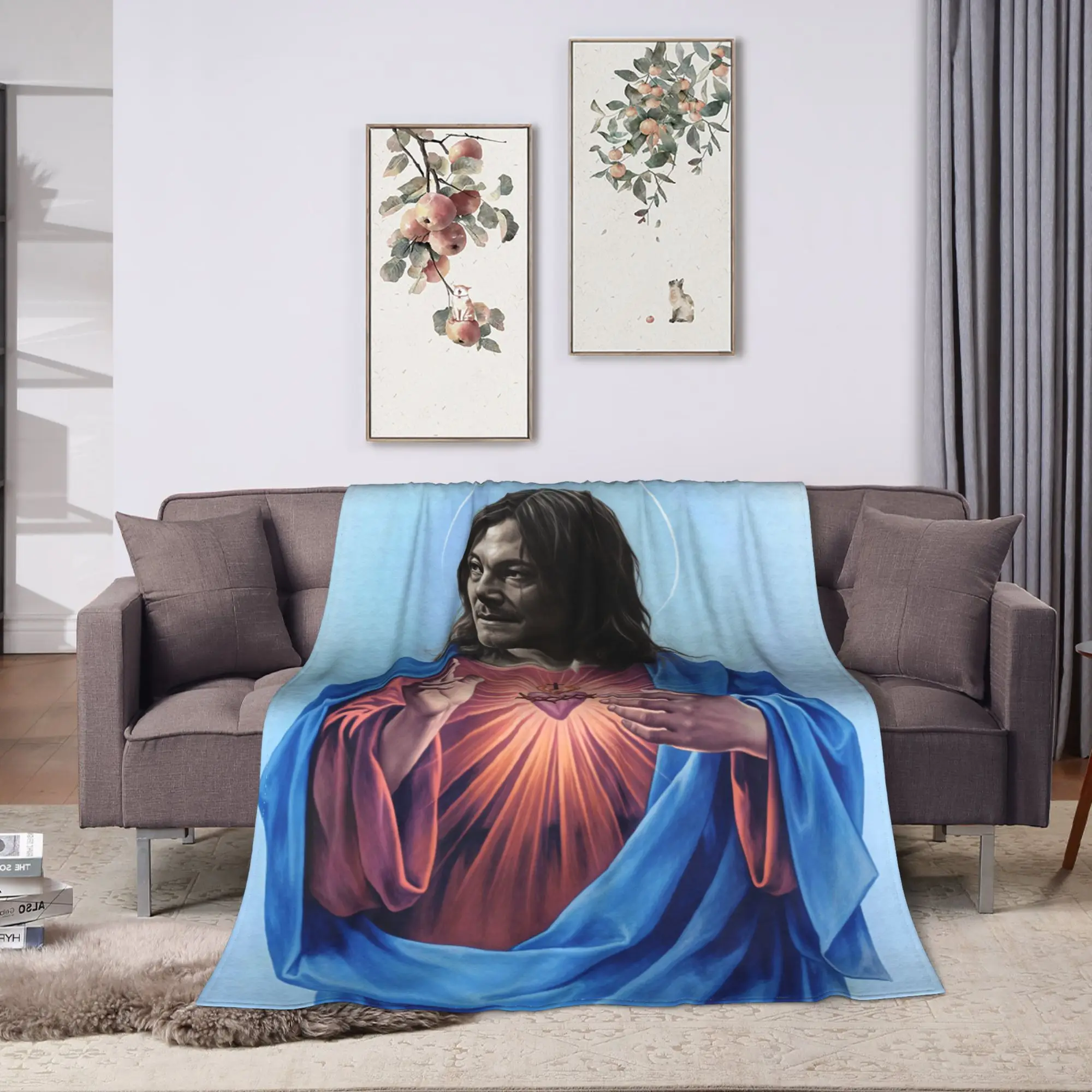 Warm Comfy Bedding Throws Travel Office D-Daryl D-Dixon Blankets Jesus Flannel Bedspread For Home Decor Trend Sofa Bed Cover