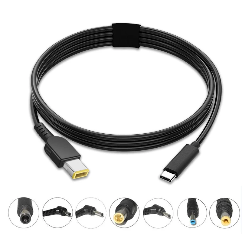 USB Type C PD Charging Cable Cord USB C to DC Universal Laptop Adapter 5.5×2.5 7.9×5.5 4.0×1.7 4.0×1.35 4.5×3.0 for Lenovo Asus