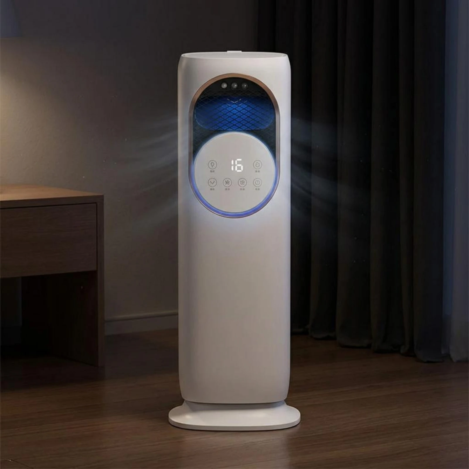 chauffage-et-refroidisseur-d'air-multifonctionnel-sur-pied-avec-minuteur-et-fonction-brume-–-appareil-Electromenager