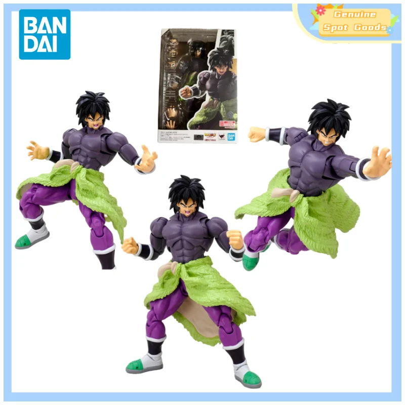 

Genuine Bandai Dragon Ball Z SHF SHFiguarts BROLY SUPER HERO Anime Action Figures Model Figure Toy Collectible Gift for Children