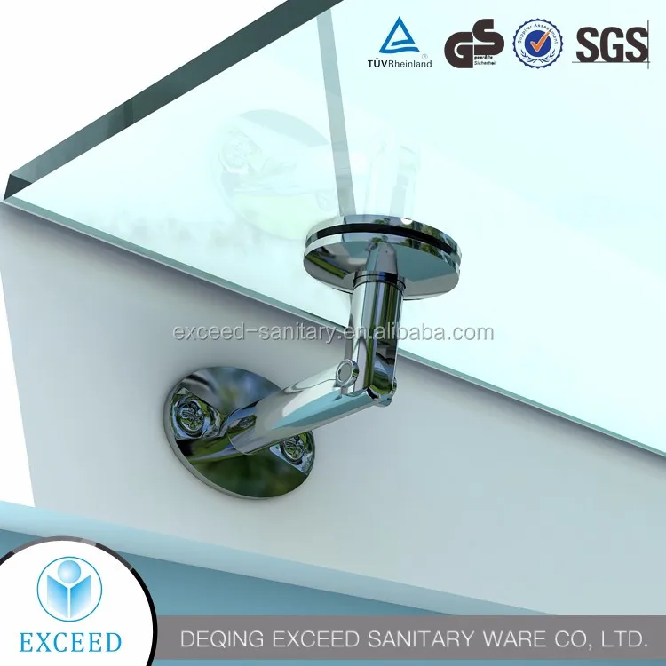 Glass Canopy System with Stainless Steel Frame, 1200-1600 x 900mm Front Door Awning, Curved Roof Rain Canopy, Door Overhang