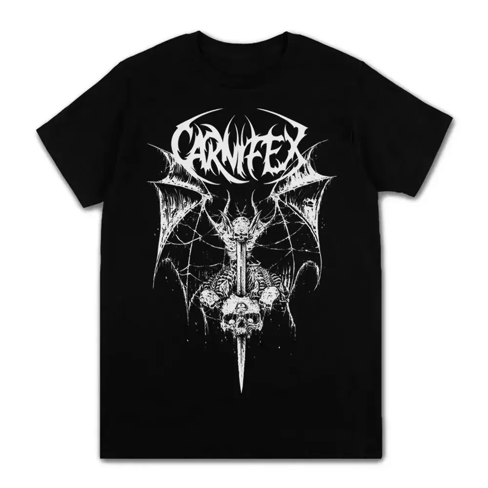 2024 New Men Women Short Sleeve Casual Streetwear EU Size T Shirt Carnifex Graphic Print T Shirt Death Metal Rock Band