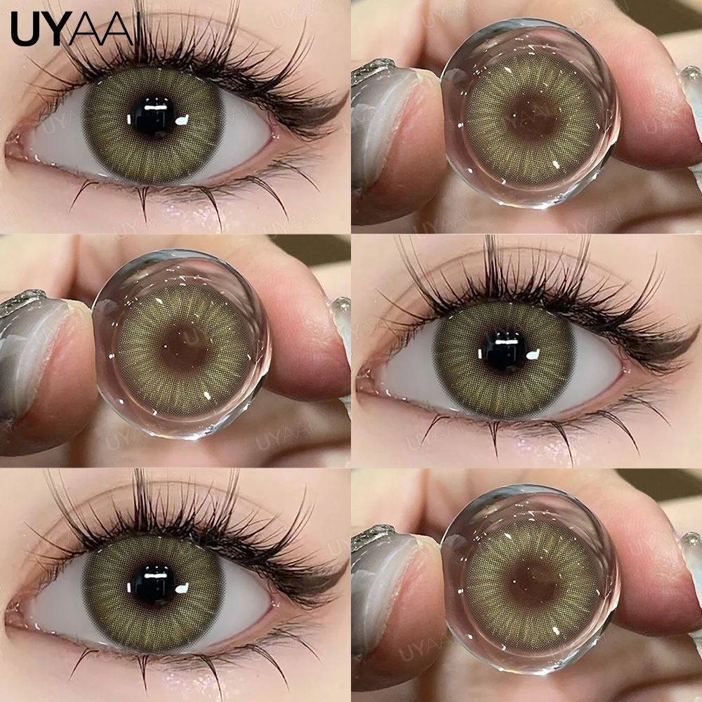 UYAAI Kleurcontactlenzen Siri Green Lenzen Make-up PATTAYA Groene Lenzen Beauty Pupils Cosmetische Gekleurde Lenzen Colorcon Groene Lenzen