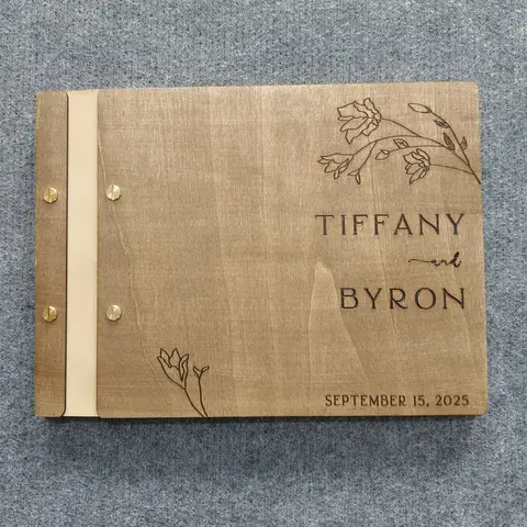 Personalized Wedding Guest Book, Custom Wedding Album, Wedding Planner Guestbook, Wedding Gift, Photo Album, Engagement Gift