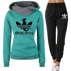 Autumn Winter Warm Womens Tracksuit Hoodies Or Jogger Pants Or 2-Piece Set Casual Sweatshirt High Quality Ladies Sports Clothes