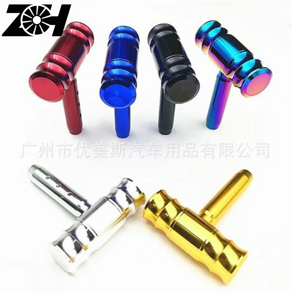 Car Automotive Metal Auto Manual Shift Knob Gear Shift Head Lever Steel Aircraft Joystick Style Gear Head Fit For Honda Toyota