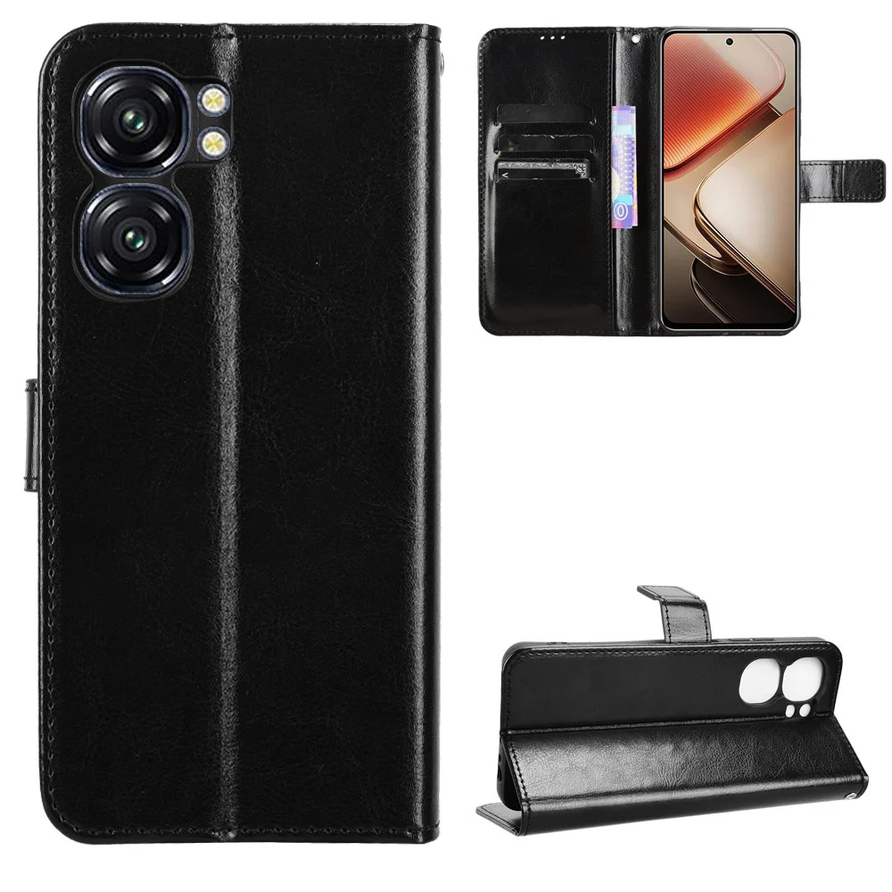 Чехол-подставка для Oukitel C58, роскошный флип-чехол из искусственной кожи с ремешком-подставкой для Oukitel C58 Pro C58 OukitelC58, защитная сумка для телефона