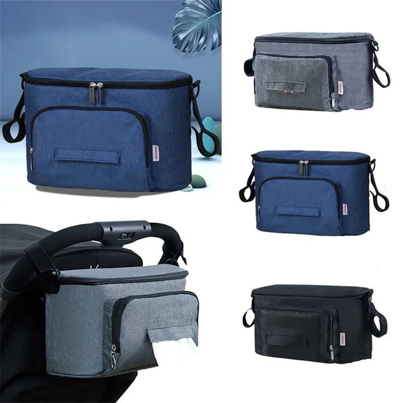 Baby Stroller Organizer Diaper Bag Mummy Bag Large Capacity Mommy Travel Hanging Carriage Pram Stroller Storage Accessories