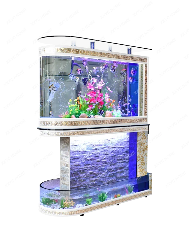 

Fish Tank Aquarium Dual-Purpose Water Curtain Wall Landscape Ecological Glass