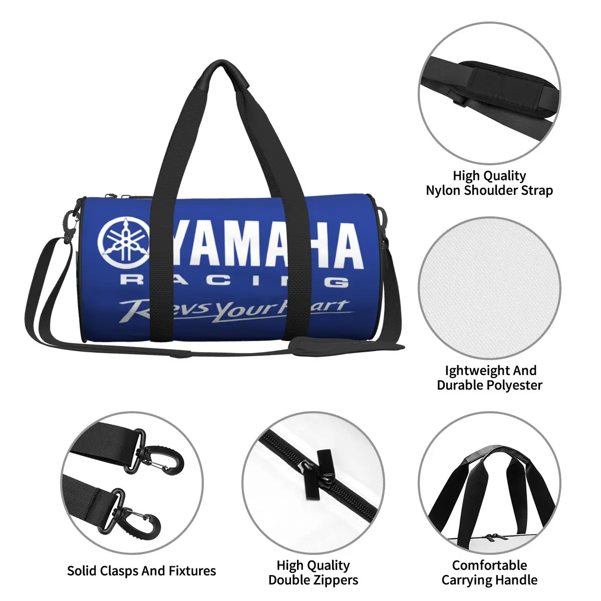 Y-Yamahas Sports Gym Bag For Swim Sports Handbags Women Men Weekender Duffel Bags with Pocket for Travel