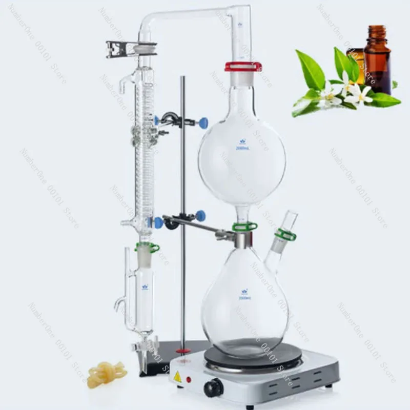 500/1000/2000ml Essential Oil Extraction And Separation Device, Distillation Equipment, Water Distillation Machine