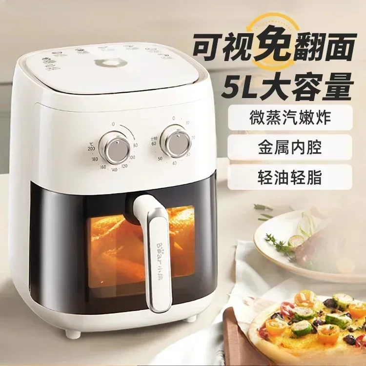 new  Visual Air Fry Pot  Home Flip Free New Large Capacity Air Fryer Electric French Fryer Electromechanical Oven