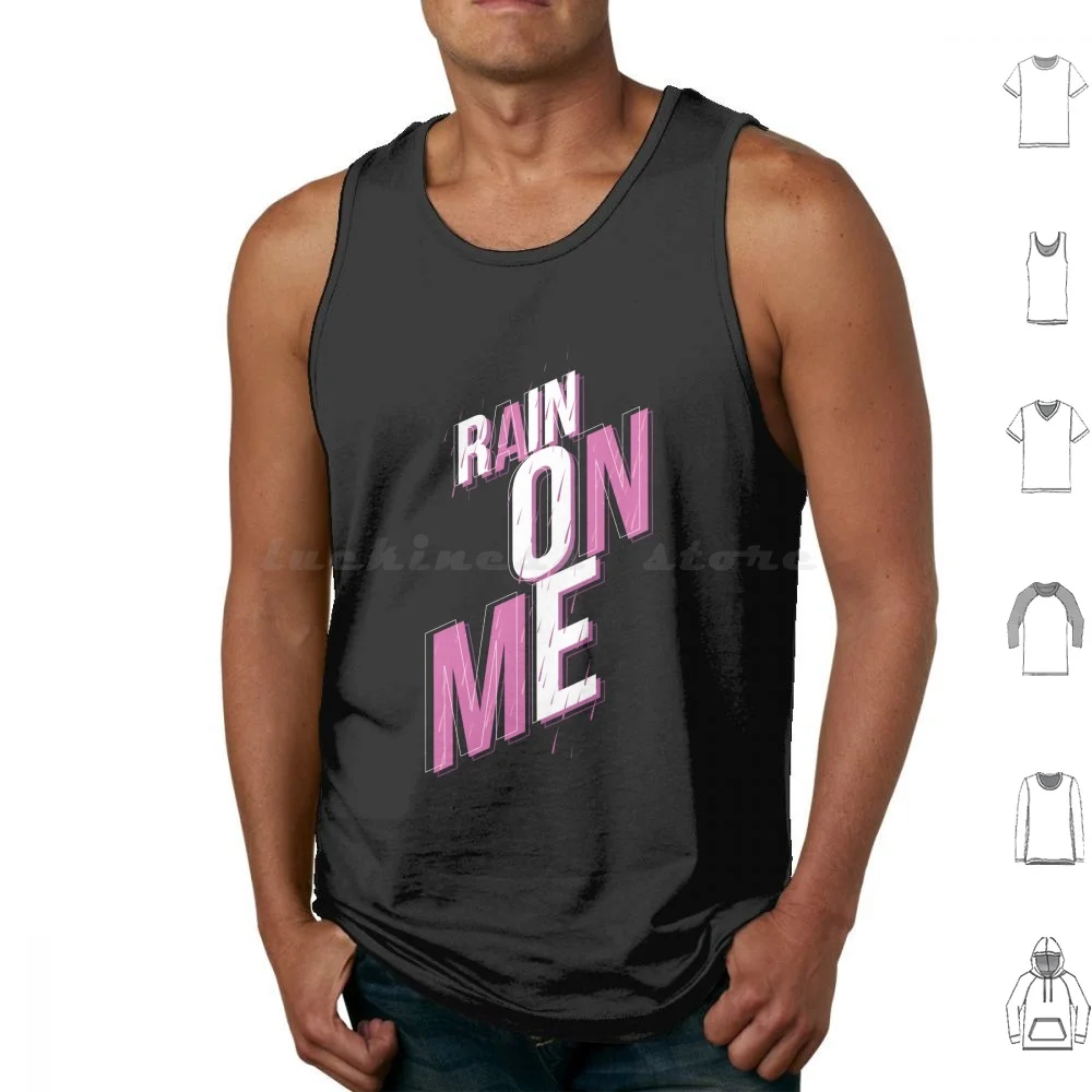 Rain On Me Tank Tops Print Baumwolle Rain Rain On Me Ari Me Chromatica Popmusik Hit Song Pink