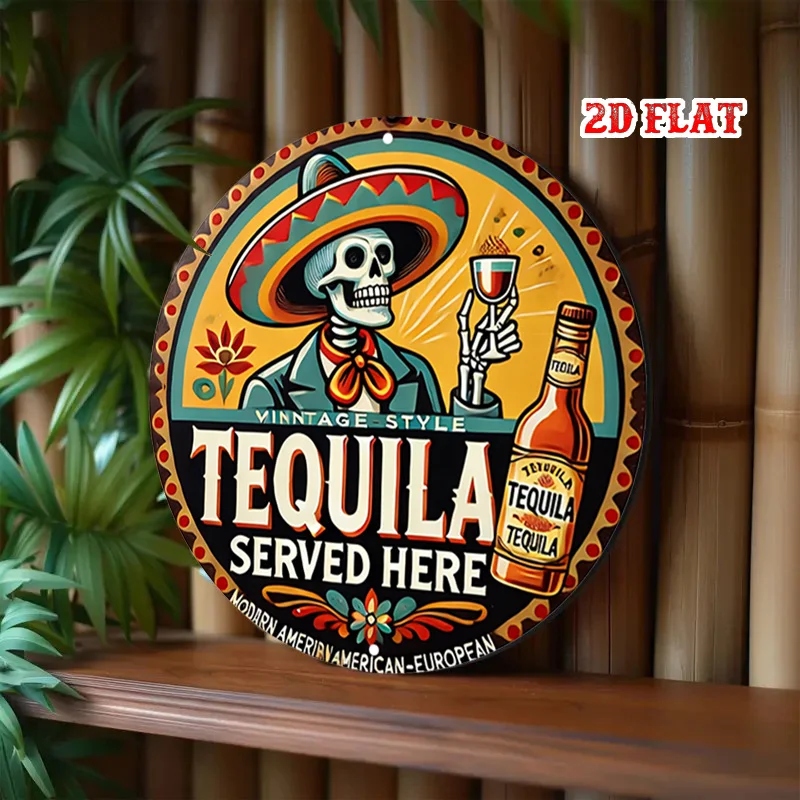 2D flat 1pc retro design circular wooden sign, home, garage, restaurant, cafe, 2D flat, garage decoration wall decoration sign
