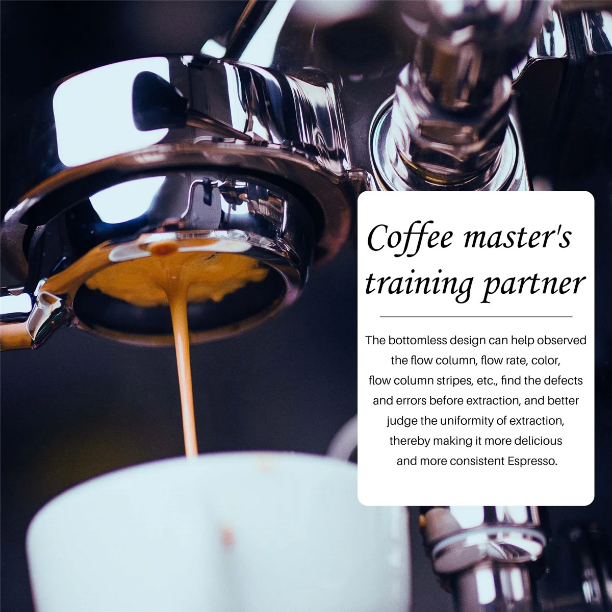 

A48I 51mm Stainless Steel Bottomless Coffee Portafilter for Professional Coffee Maker Accessory