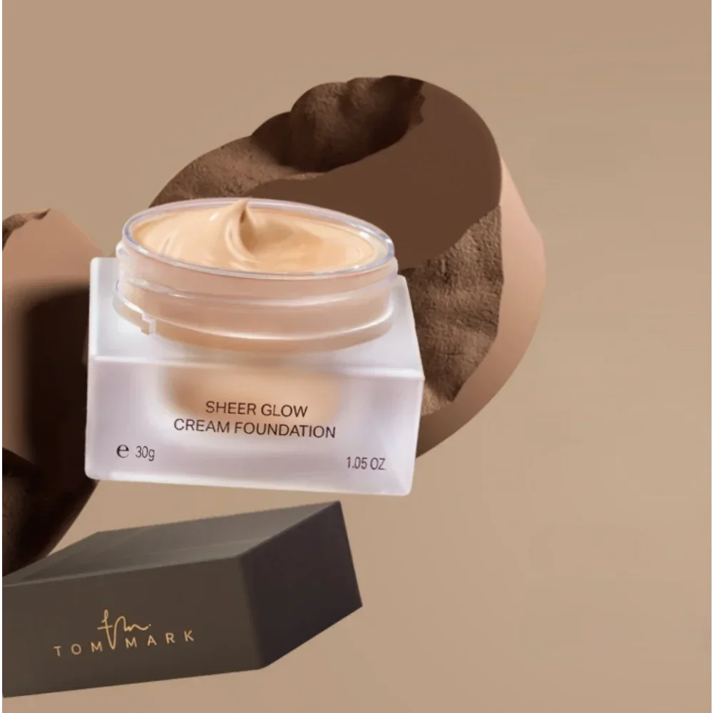 Tommark Mousse Shimmer Makeup Foundation Concealer Oil-Control Long-lasting Waterproof Skin Nourishing Korea Makeup Cosmetics