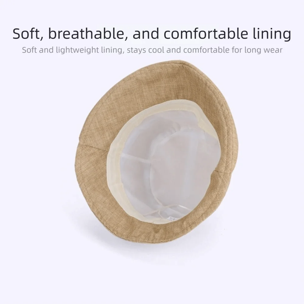 

Portable Rolled Edge Women Fisherman Hat Wide Brim Breathable Basin Hat Sun Protection Solid Color Sunscreen Visor Cap Travel