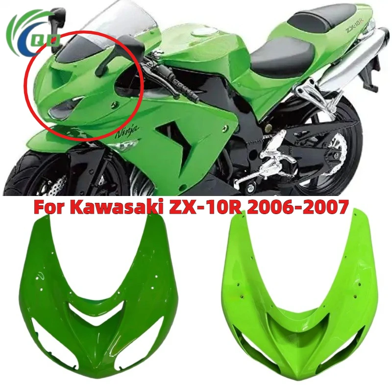 

Motorcycle Front Headlight Fairing for Kawasaki ZX-10R zx 10r 2006 2007 Plastic Cover Body Panel Replacement Parts