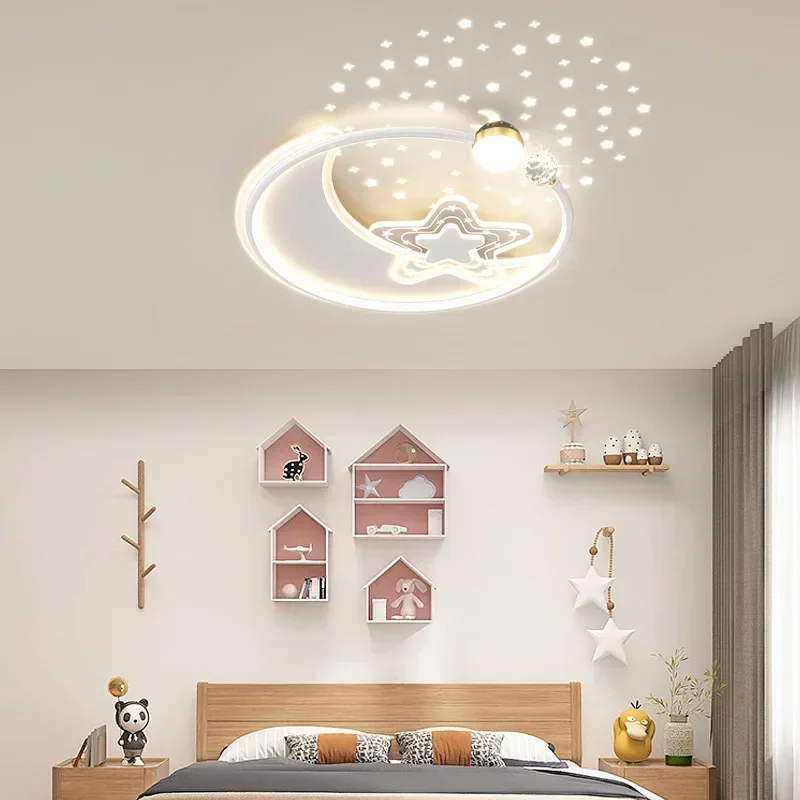 Plafonnier LED pour chambre d'enfant, protection des yeux, chaud, ciel étoilé, garçons et filles