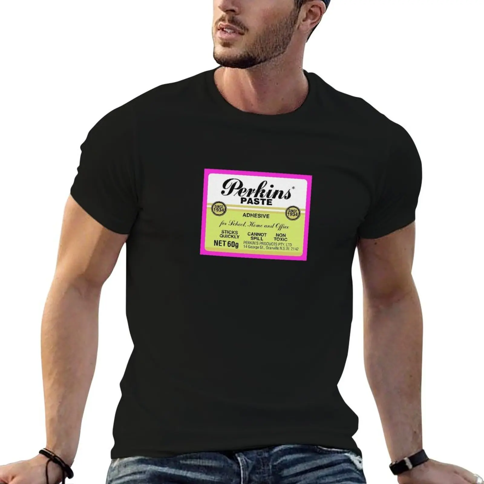 Paste with Perkins T-Shirt Casual Minimalist Short Sleeve Top