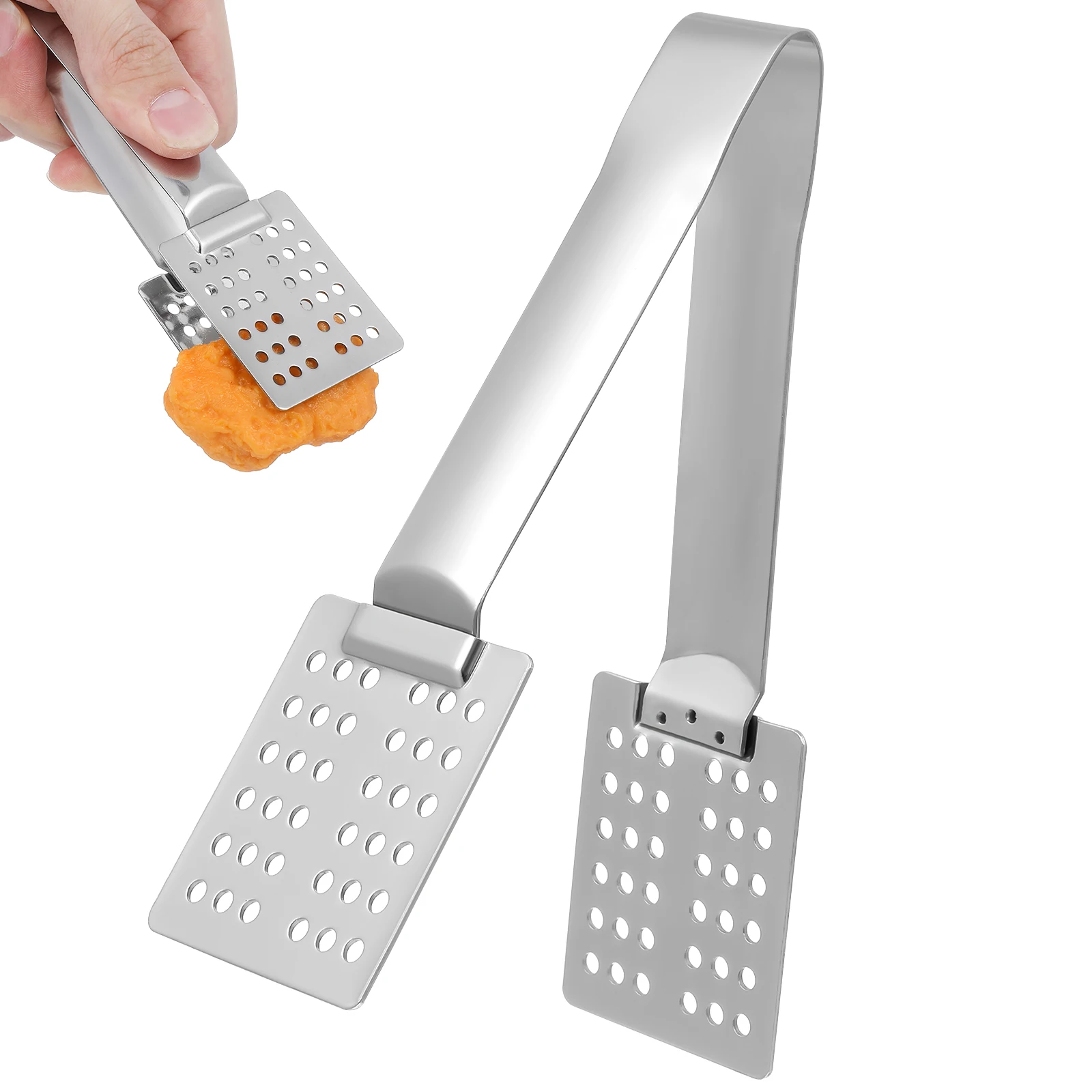 

Food Tongs Tea Bag Squeezer Stainless Steel Pliers Strainer Cup Teabag Travel Compact Multi Purpose Kitchen Tools