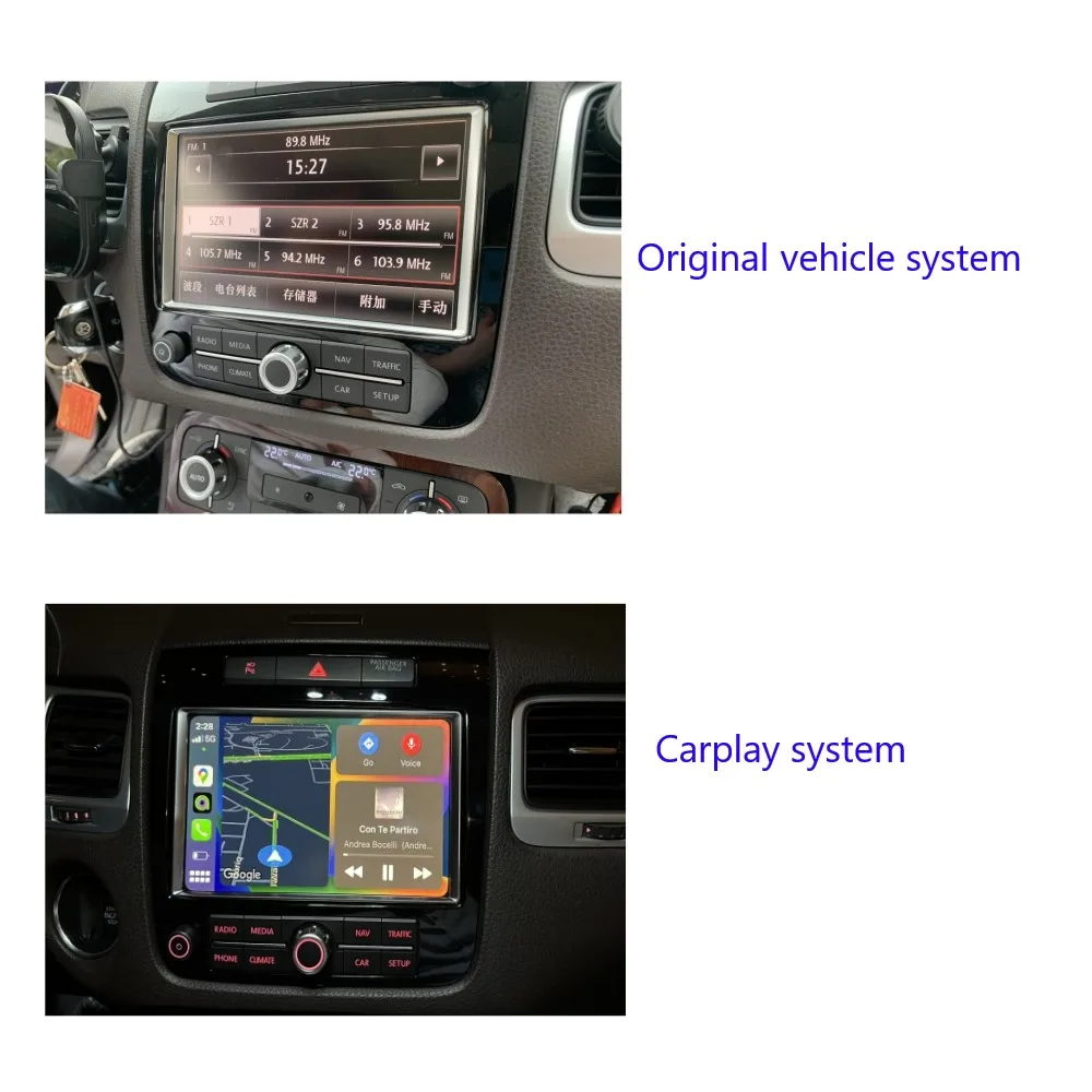 Wireless Carplay Retrofit Module for Volkswagen Touareg RNS850 Android Auto Adapter airplay VW 2011-2018 car play