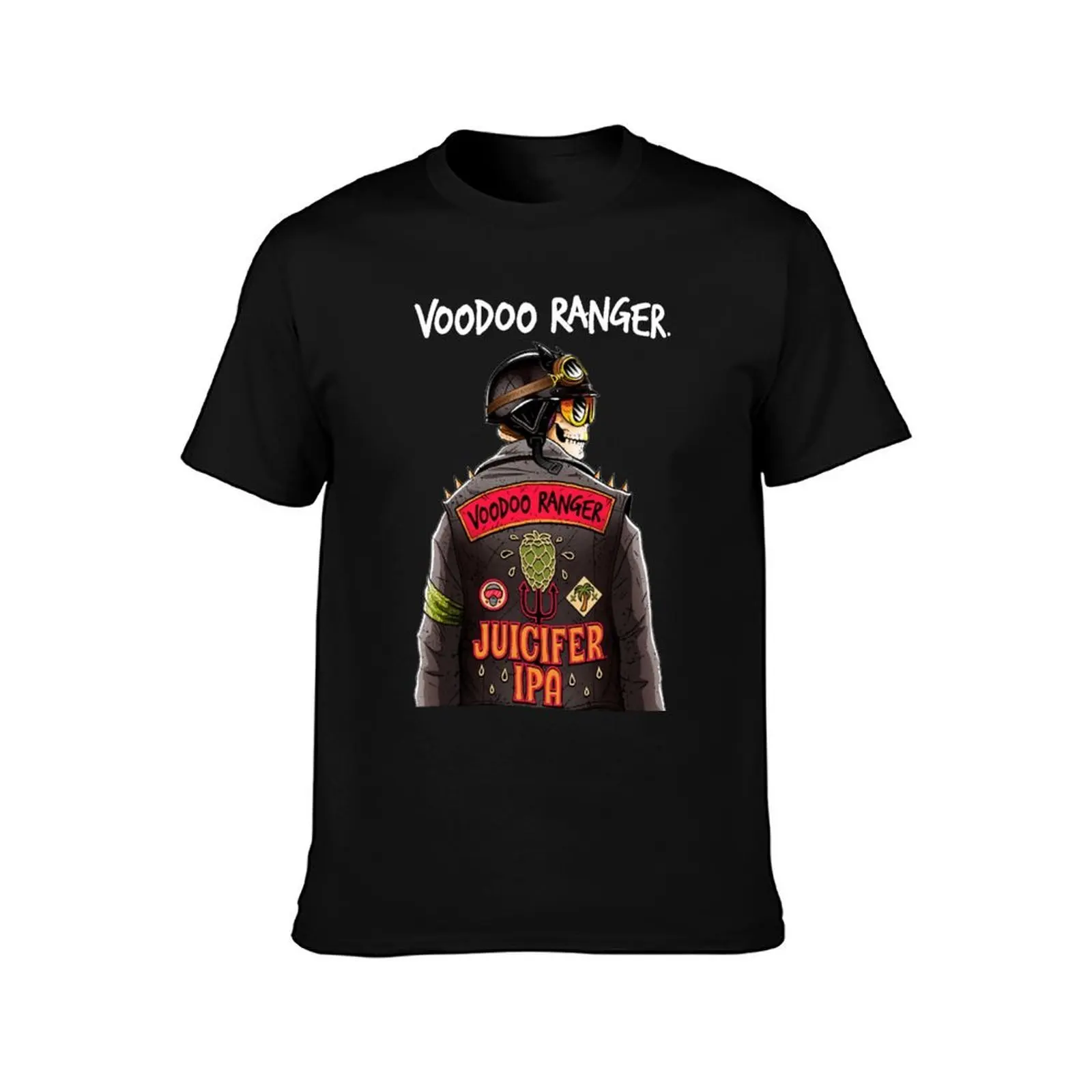 Voodoos Rangers New Belgium T-Shirt, Summer Casual Cotton Tee, Oversized Streetwear Tops, Vintage Graphic Print, 100% Cotton