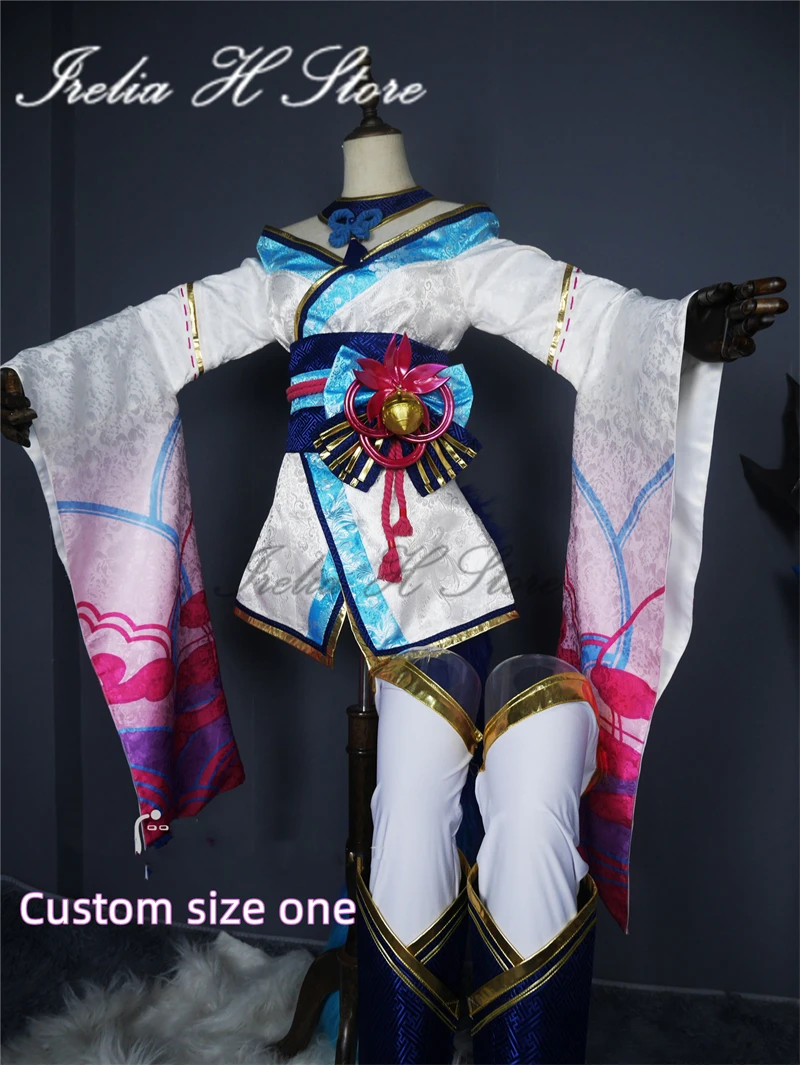 

Irelia H Store Customized spirit blossom ahri Cosplay Costume for women halloween party dress female high quality