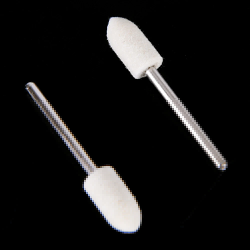 25 stücke Filz Polieren Polieren Kopf 3x8mm Polieren Pad Kopf Set Für Dreh Werkzeuge Dremel Zubehör