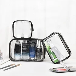 Three piece set Women's Clear Makeup Bag,Waterproof Travel Hanging Toiletry Bag, Skincare Cosmetic Bag,Toiletries Organizer Tote