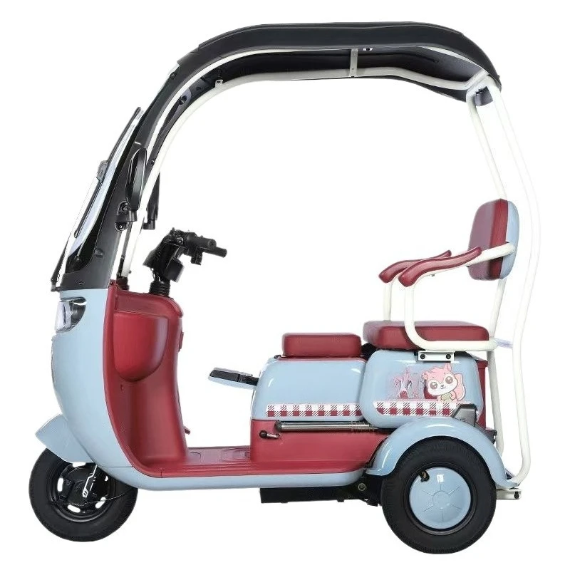 National standard shed electric tricycle women pick up children scooter small leisure battery car for the elderly