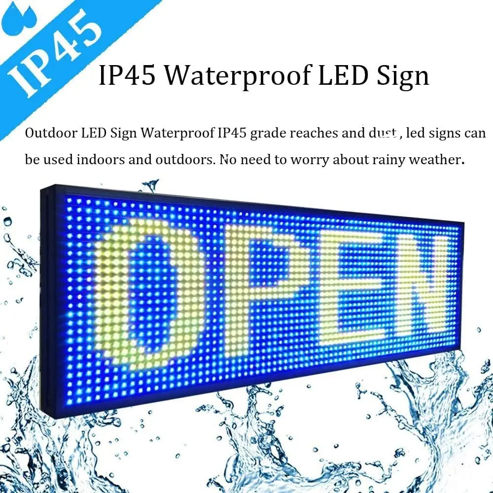 P10 LED Digital Sign - RGB Full Color WiFi Programmable LED Sign 39