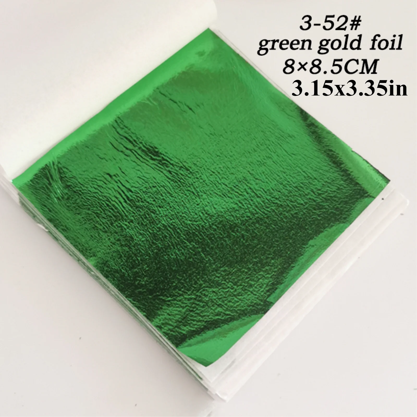 100pcs/Bag 8x8.5cm Colorful Imitation Gold Foil Leaf Sheet For Gilding Nail Art Epoxy Resin Craft Decoration Slime Paintng