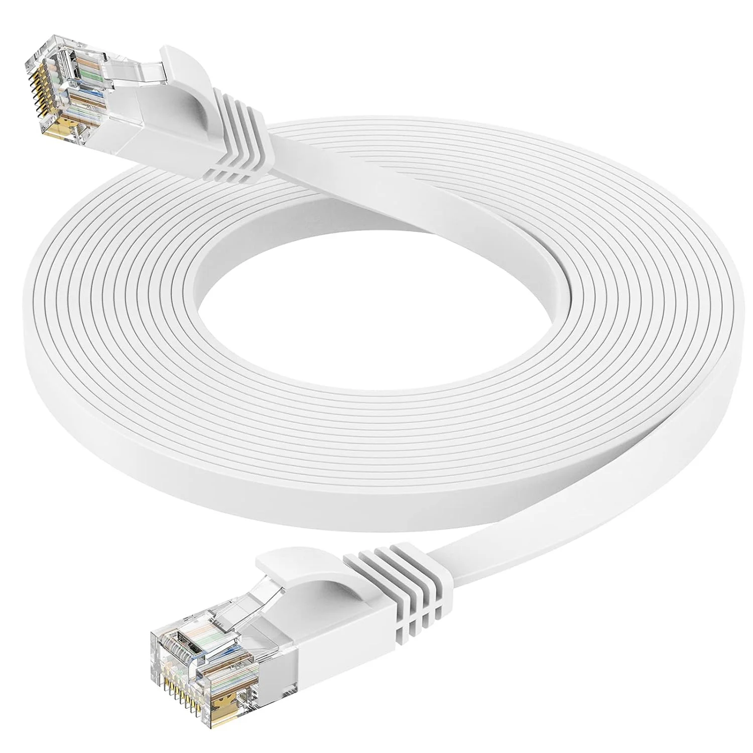 Cable de red Cat6 Gigabit de 0.3m, 0.5m, 1m, 5m, 10m, 20m, 30m, cable de red plano Cat6 para router, PC, PS5