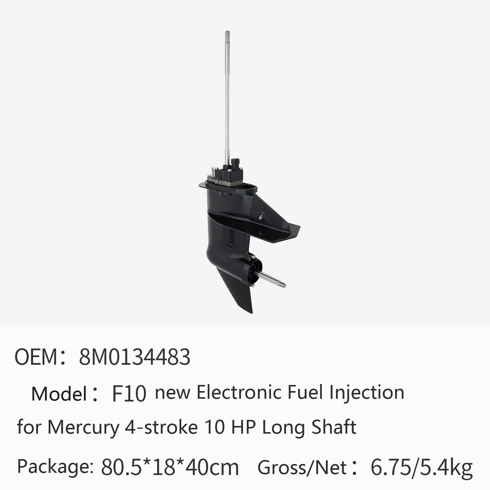 

Outboard Motor Gearbox Assembly for Mercury 4-stroke 10 HP F10 (new Electronic Fuel Injection) 8M0134483