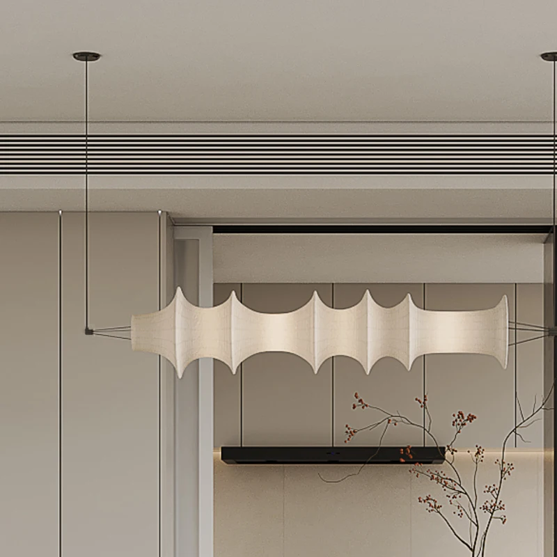 Japanese restaurant wabi-sabi style art lamps