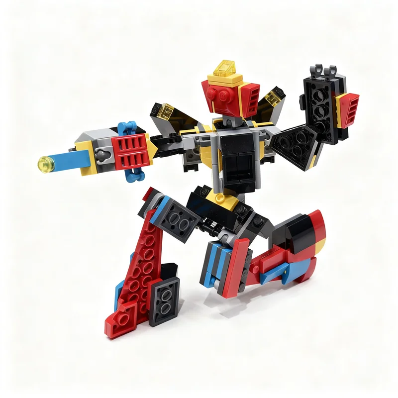 162pcs MOC Transformer Space Hunter Creator Creator 3-in-1 Model Building Blocks Toy Art Education Creative Collection Assemble