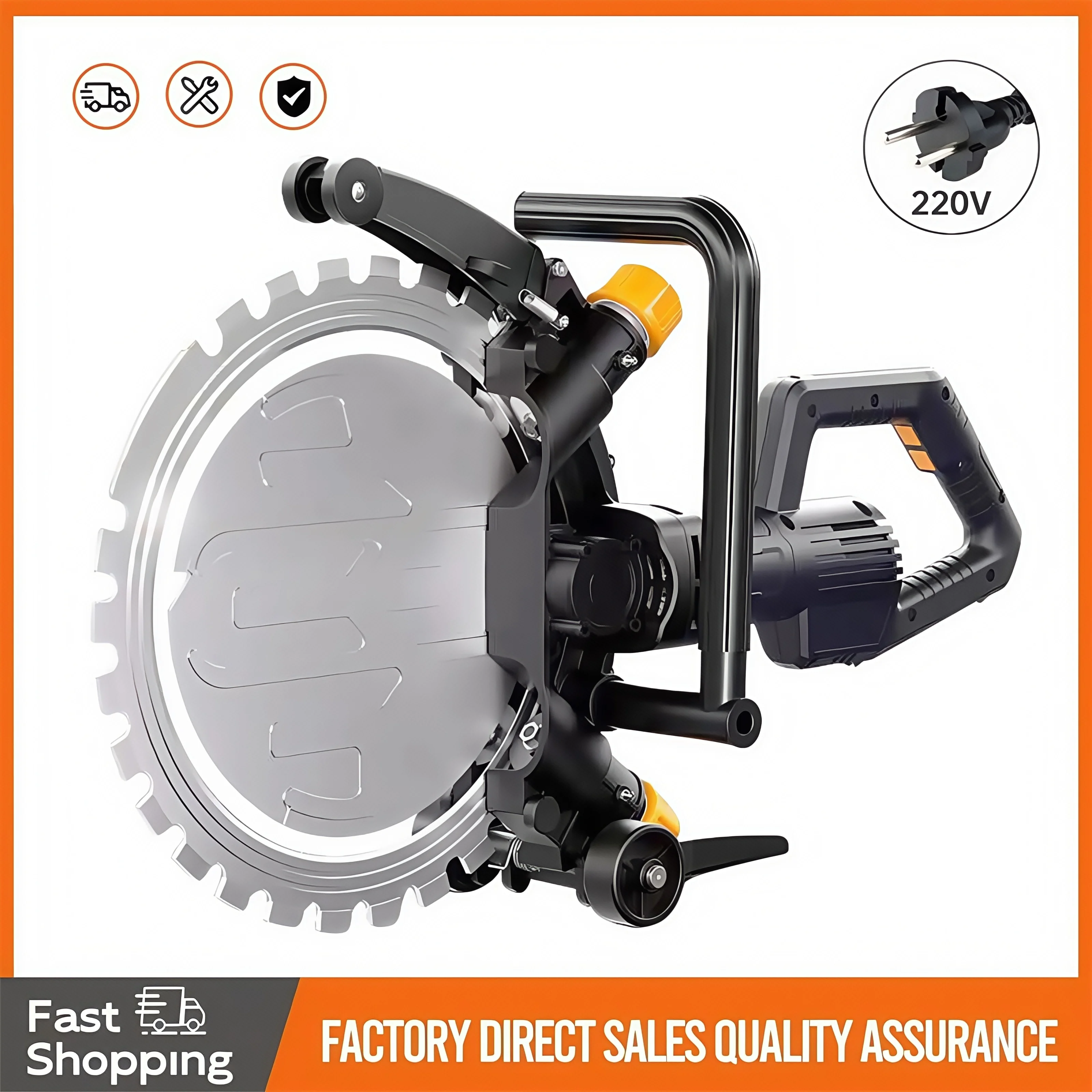 Brushless High-frequency Ring Saw New High-power Concrete Wall Cutting Machine Cement Red Brick Wall Floor Cutting Machine